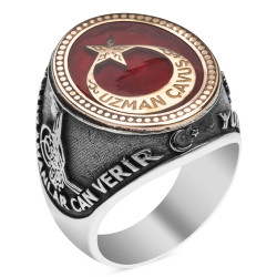 Kahramanlar Uzman Çavuş Gümüş Yüzüğü - Anı Yüzük