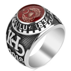 Kara Harp Okulu 2018 Mineli Yüzük - Anı Yüzük