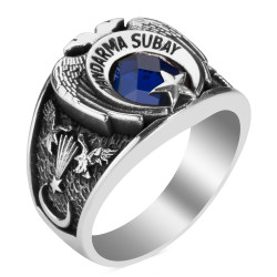 Kartal Başlı Jandarma Subay Yüzüğü - Anı Yüzük