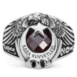 Kartal Başlı Pençeli Kara Kuvvetleri Yüzüğü - Anı Yüzük