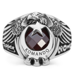 Kartal Başlı Pençeli Komando Yüzüğü - Anı Yüzük
