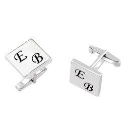 Kişiye Özel 925 Ayar Gümüş Kol Düğmesi - Anı Yüzük