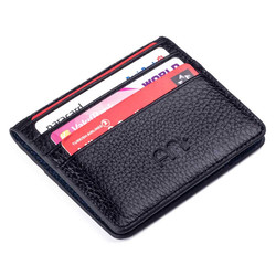 Kişiye Özel İsimli Çıtçıtlı İnce Deri Kartlık Siyah-Lacivert - Anı Yüzük