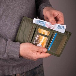 Komando Stil Kamuflaj Desen Askeri Cüzdan - 7