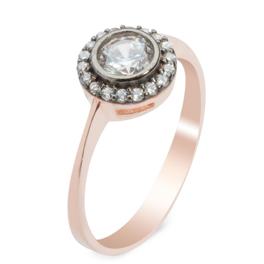 Küçük Halka Taşlı Bayan Gümüş Yüzük