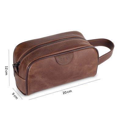 Marvin Vintage Crazy Deri El Çantası Unisex Kahverengi - 2