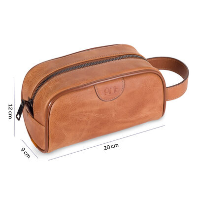 Marvin Vintage Crazy Deri El Çantası Unisex Taba - 2