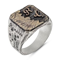 New Life Themed 925 Sterling Silver Mens Ring Customizable 