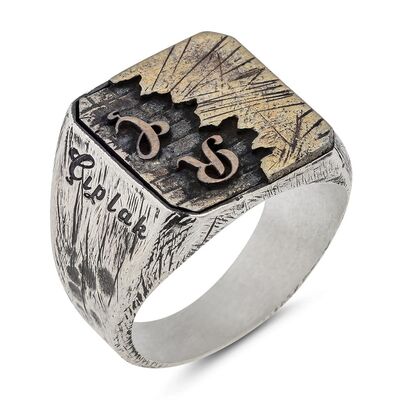 New Life Themed 925 Sterling Silver Mens Ring Customizable - 3