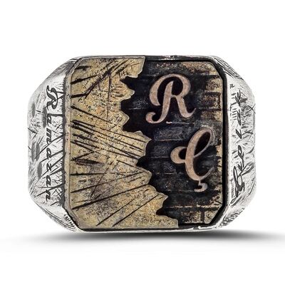 New Life Themed 925 Sterling Silver Mens Ring Customizable - 4