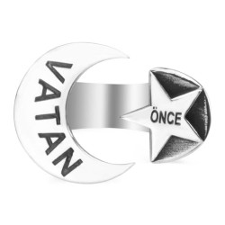 Önce Vatan Ay Yıldız Yüzük - Anı Yüzük