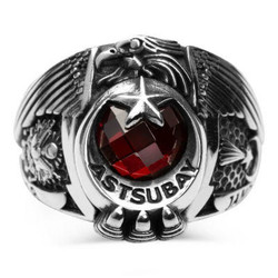 Osmanlı Armalı ve Şualı Jandarma Astsubay Devre Yüzüğü - Anı Yüzük