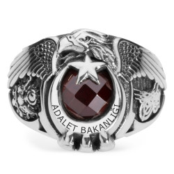 Osmanlı Devleti Tuğra ve Armalı Adalet Bakanlığı Yüzüğü - Anı Yüzük