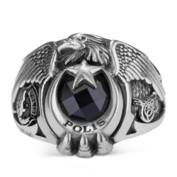 Osmanlı Tuğralı Polis Özel Harekat Yüzüğü - Anı Yüzük
