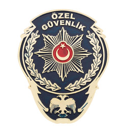 Sarı Renk Özel Güvenlik Cüzdan Rozeti 