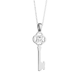 Personalized Key Shaped Womens Necklace - 2