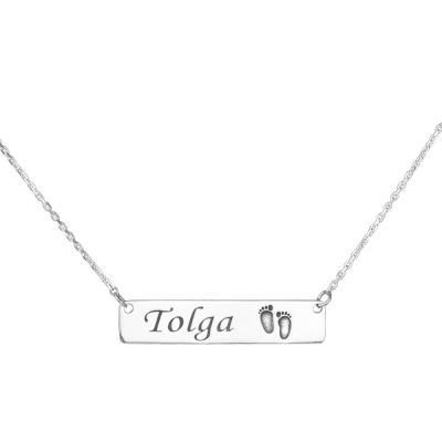 Personalized Mother and Baby Necklace - 1