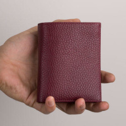 Mineli Polis Özel Harekat Rozetli Klasik Cüzdan Bordo - 4