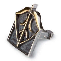 Resurrection Ertugrul Crescent Ornamented Bow Arrow Cufflink - 3