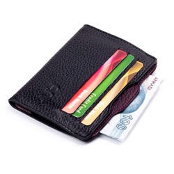 Rio Sport Erkek Deri İç İçe Kartlık Cüzdan Siyah-Bordo - Anı Yüzük