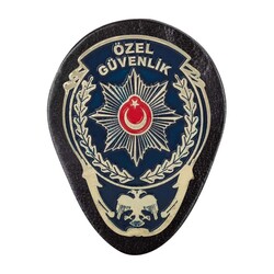 Sarı Renk Özel Güvenlik Kemer Rozeti - 2