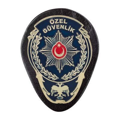 Sarı Renk Özel Güvenlik Kemer Rozeti - 1