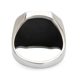 Silver Octagonal Male Letter Ring Model 1 - 3