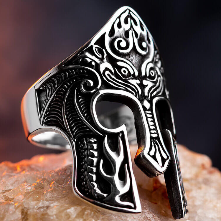 Spartan helmet rings online