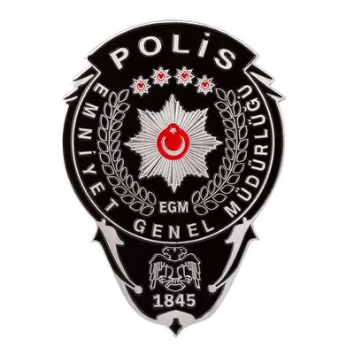 Siyah Renk Polis Cüzdan Rozeti - 1