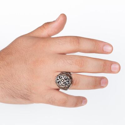 Special Design Exclusive 925 Sterling Silver Men's Ring - 4