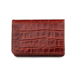 Anıtolia Spor Tasarım Çıtçıtlı Kroko Deri Erkek Kartlık Cüzdan Taba - Anı Yüzük