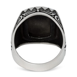 Squid Game Ring 925 Sterling Silver Male Model Symmetrical Patterned - 3