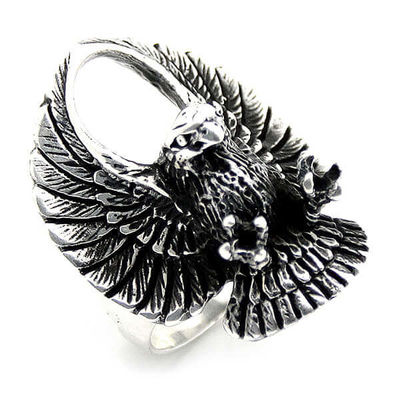 Sterling Silver Eagle Ring - 1