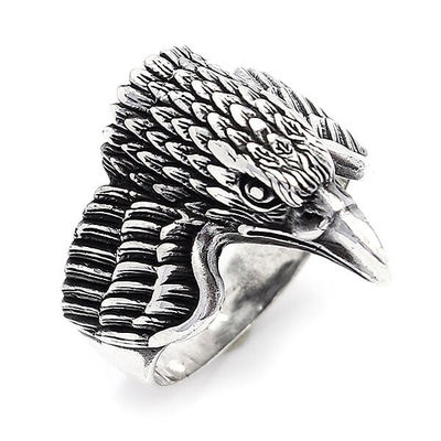 Sterling Silver Falcon Ring - 1