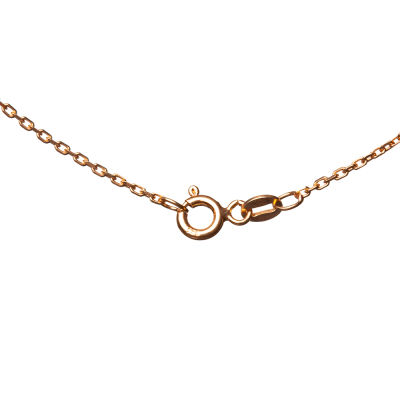 Sterling Silver Gold Colored Womens Chain - 2