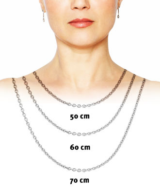 Sterling Silver Gold Colored Womens Chain - 3