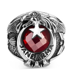 Şualı Uzman Çavuş Jandarma Yüzüğü - Anı Yüzük