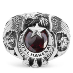 Terörle Mücadele Jandarma Özel Harekat Kartal Başlı Asker Yüzüğü - Anı Yüzük