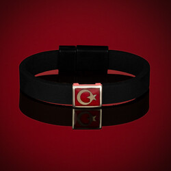 Orjinal Teşkilat Dizisi Bilekliği (Erkek 925 Ayar Gümüş Ay Yıldızlı) - 9