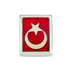 Orjinal Teşkilat Dizisi Yaka Rozeti (Unisex 925 Ayar Gümüş Ay Yıldızlı) - 1