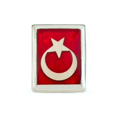 Orjinal Teşkilat Dizisi Yaka Rozeti (Unisex 925 Ayar Gümüş Ay Yıldızlı) - 1