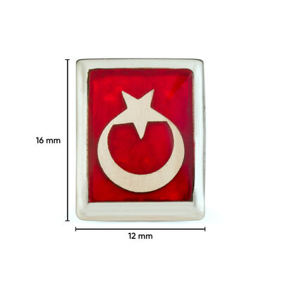 Orjinal Teşkilat Dizisi Yaka Rozeti (Unisex 925 Ayar Gümüş Ay Yıldızlı) - 2