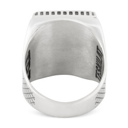 Teskilat Series Ring Licensed (Male 925 Sterling Silver Star and Crescent) - 4