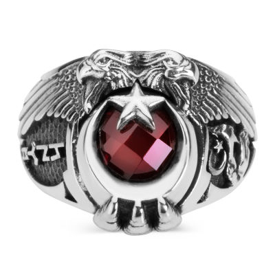 Universal Rule Ring with the Word Turk in Gokturkish and Grey Wolf - 1