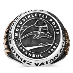 Yunus Motosikletli Polis Yüzüğü - Anı Yüzük